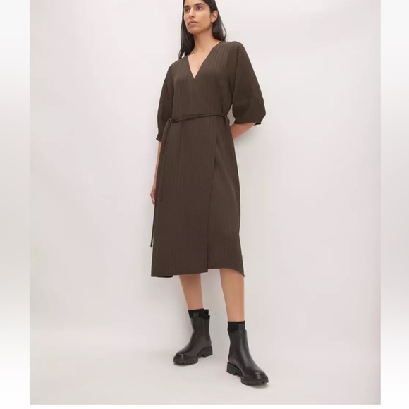 Everlane Dresses & Skirts - New everlane city stripe wrap dress